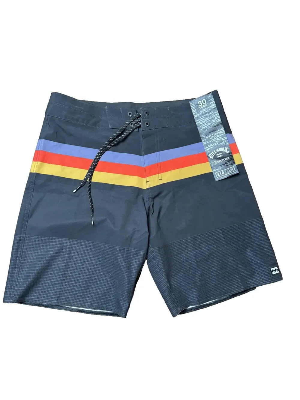 Billabong Momentum Airlite Boardshorts Mens 30 Black Stripe Recycler Surf